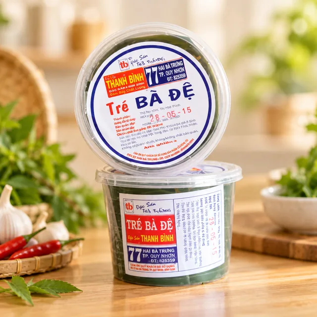 Tré hũ – bao bì Tré Bà Đệ