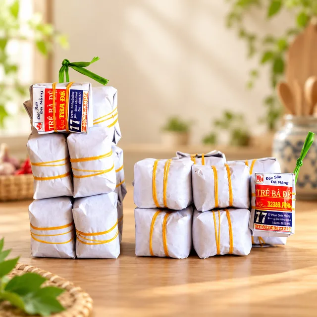 Tré xâu – bao bì Tré Bà Đệ